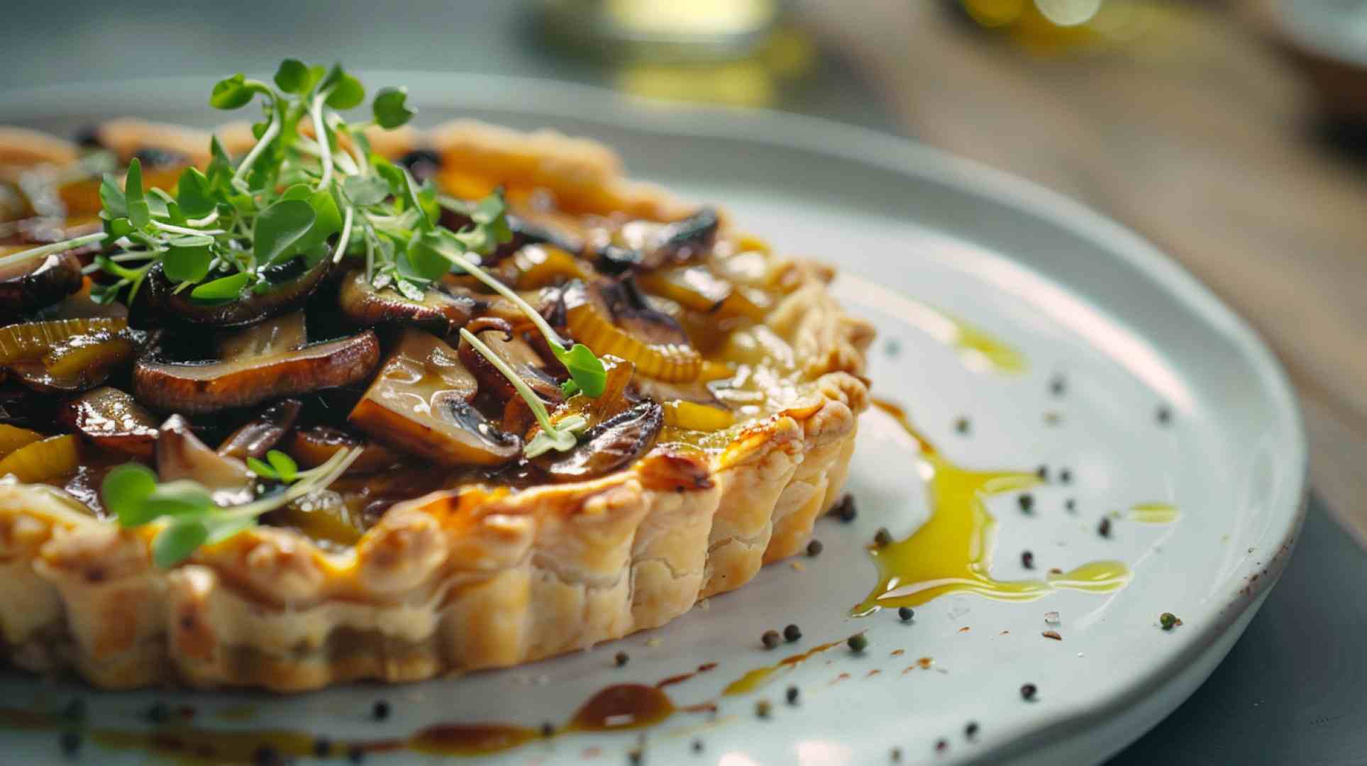 Mushroom and Leek Tart