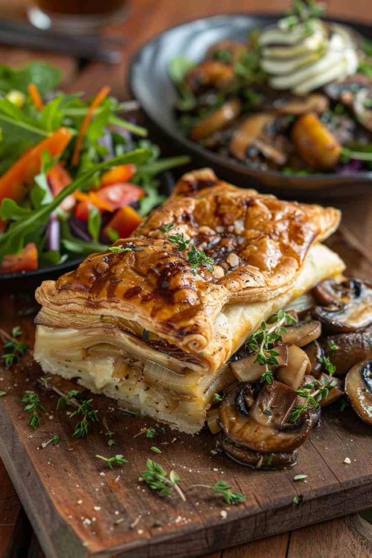 Mushroom and Leek Tart