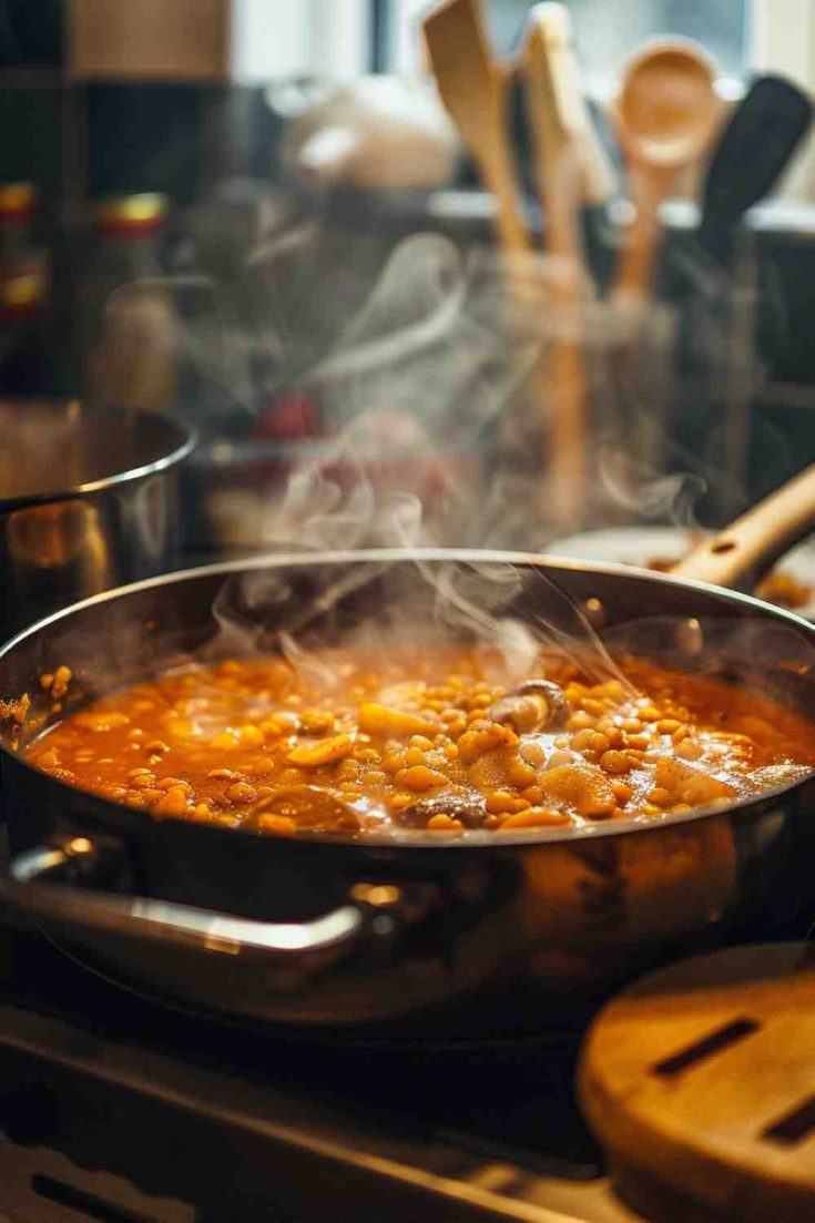 Mushroom and Lentil Curry