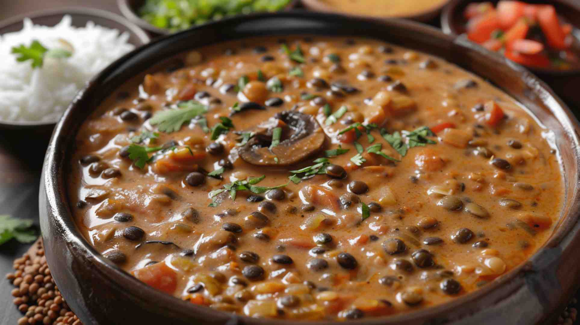 Mushroom and Lentil Curry