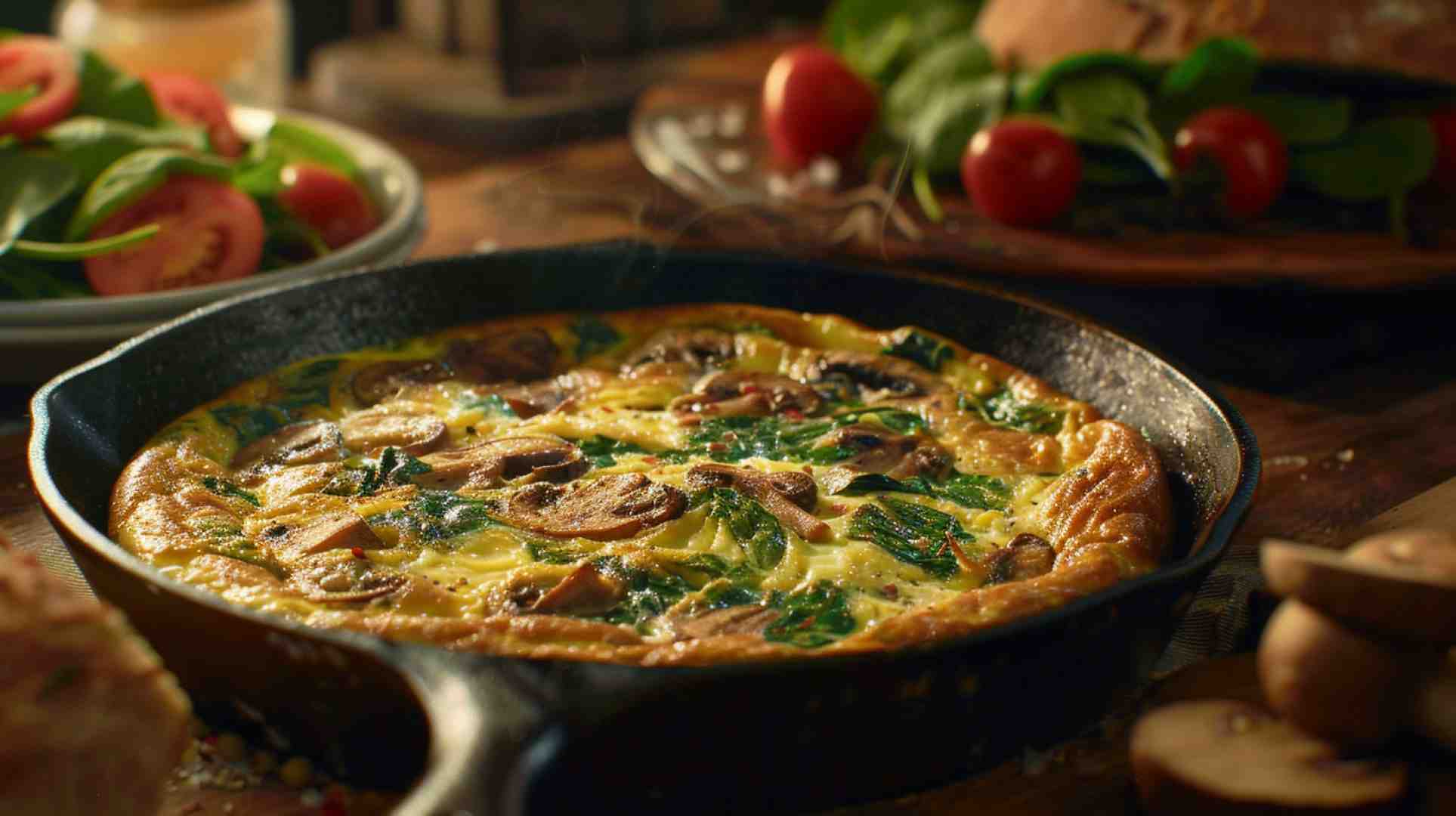 Mushroom and Spinach Frittata