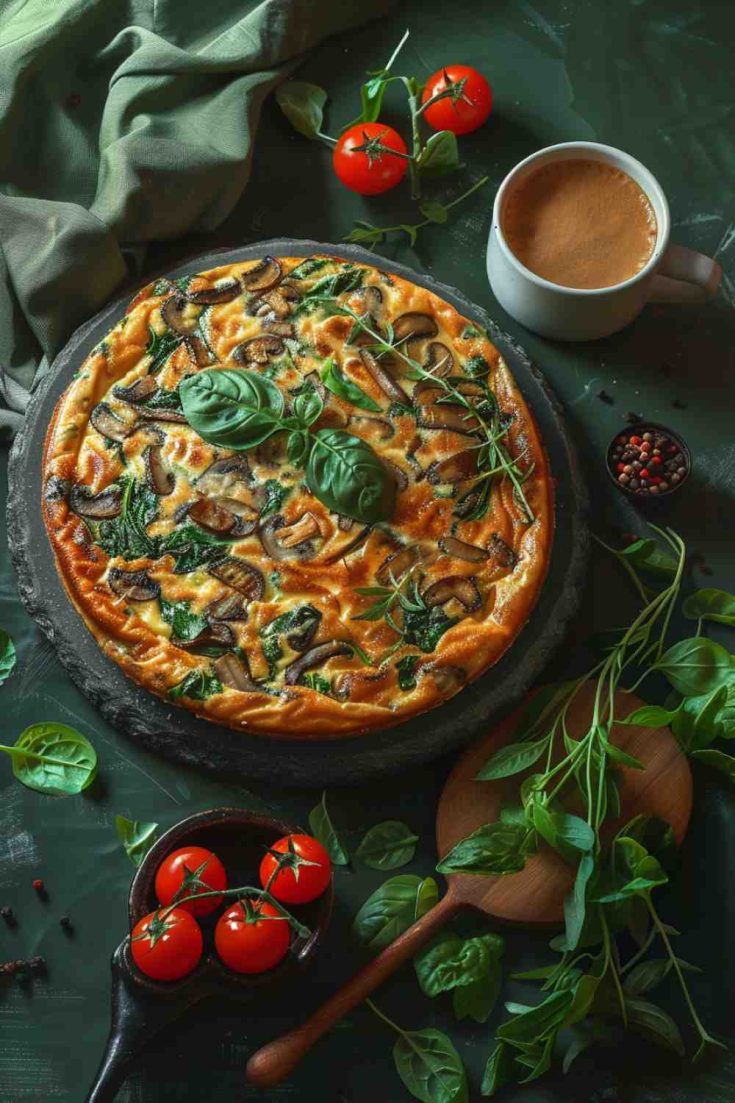 Mushroom and Spinach Frittata