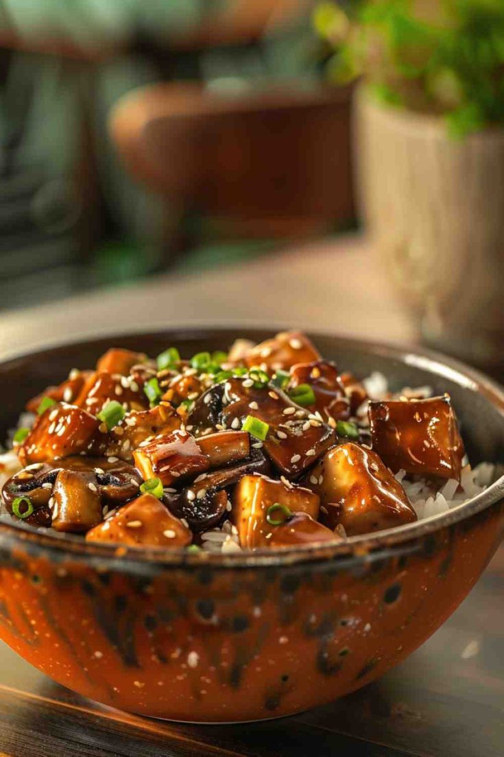 Mushroom and Tofu Teriyaki