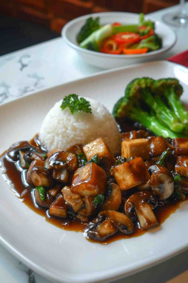 Mushroom and Tofu Teriyaki