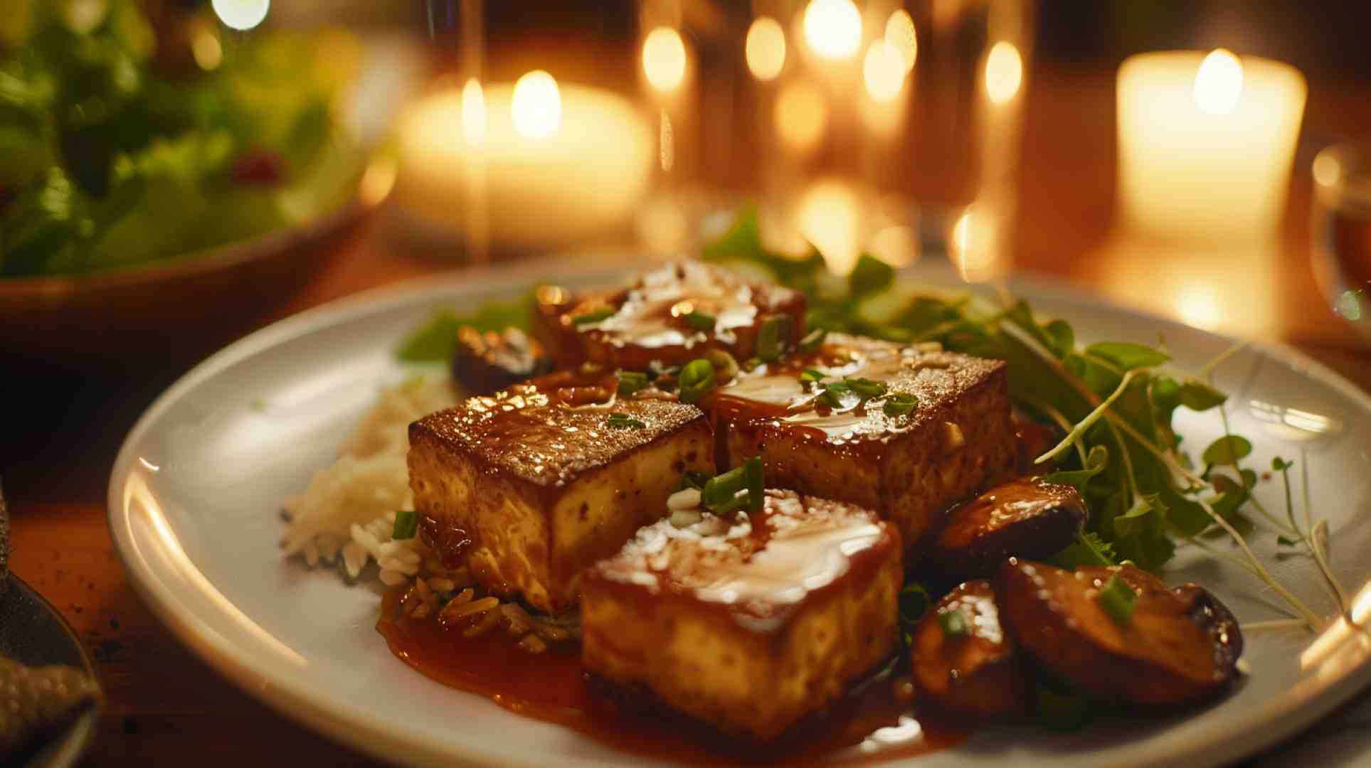 Mushroom and Tofu Teriyaki