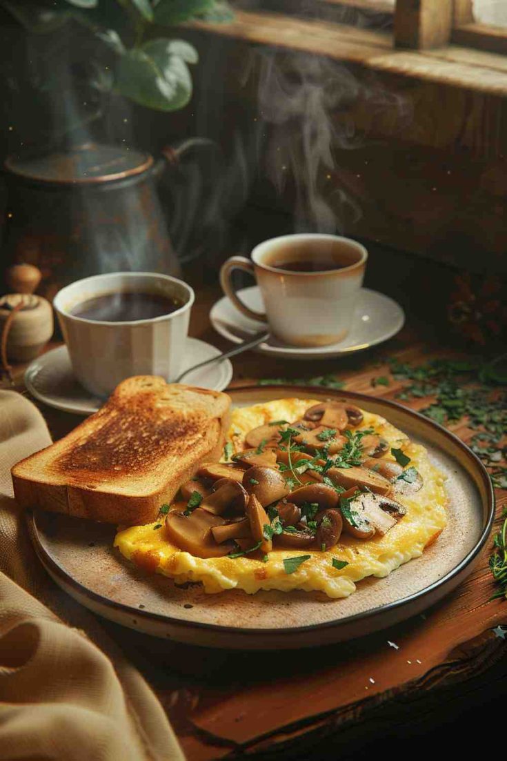 Restaurant-Style Mushroom Omelette