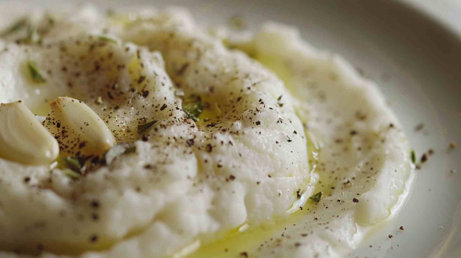 Roasted Garlic Mashed Cauliflower