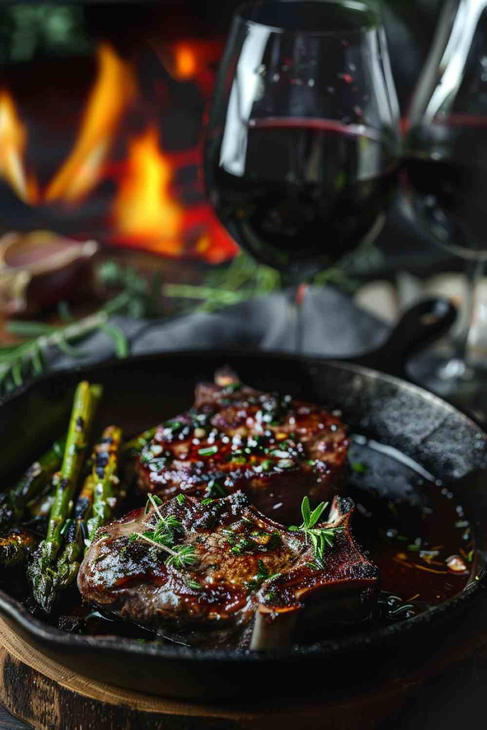 Rosemary Garlic Lamb Chops