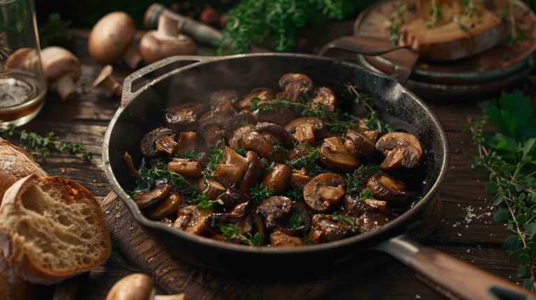 Sautéed Mushrooms with Garlic Butter