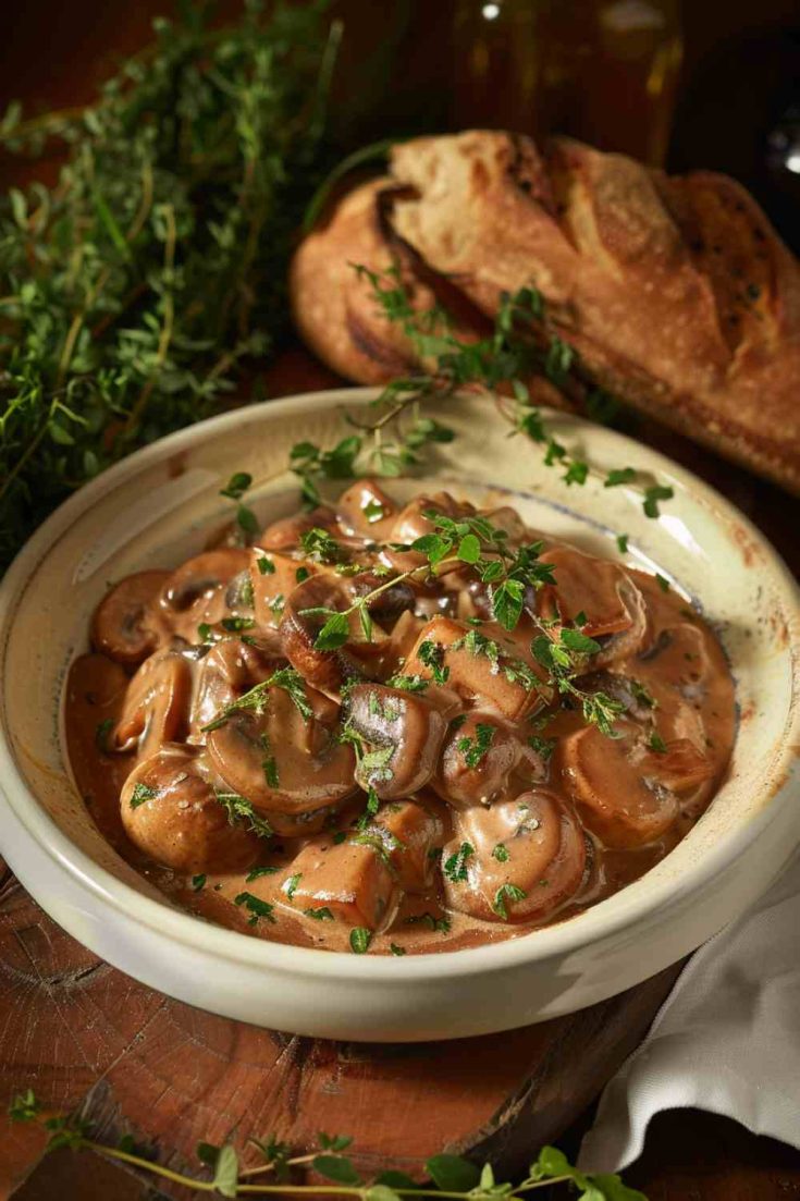 Savory Mushroom Stroganoff