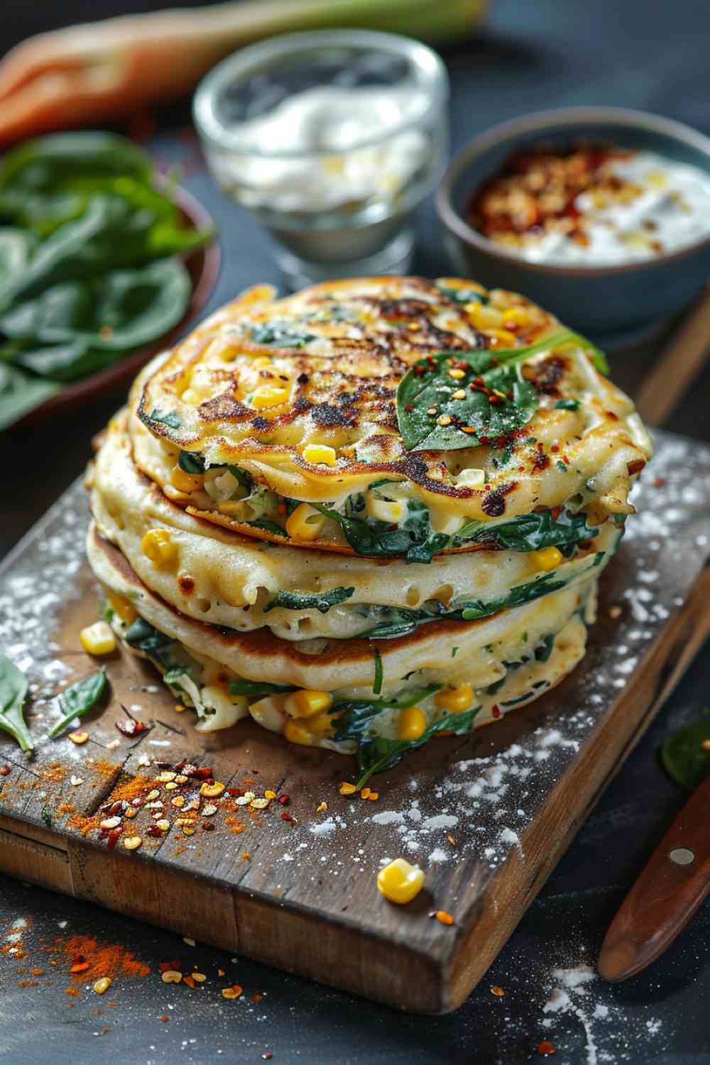 Savory Pancakes with Veggies