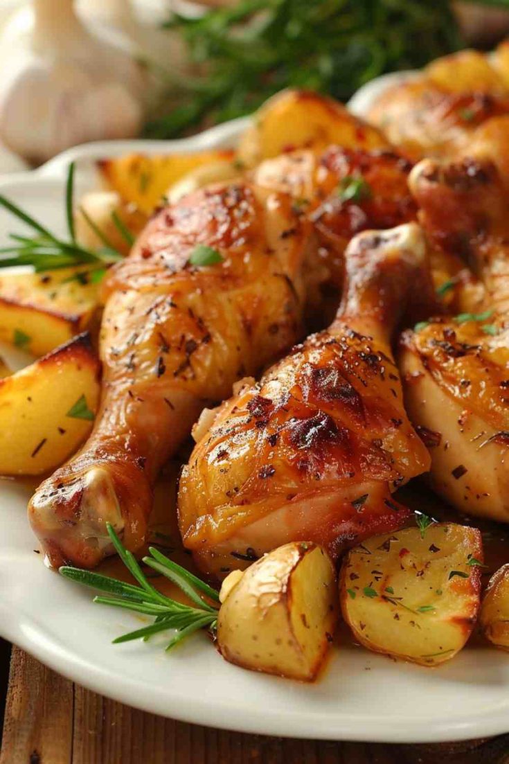 Sheet Pan Garlic Chicken & Potatoes