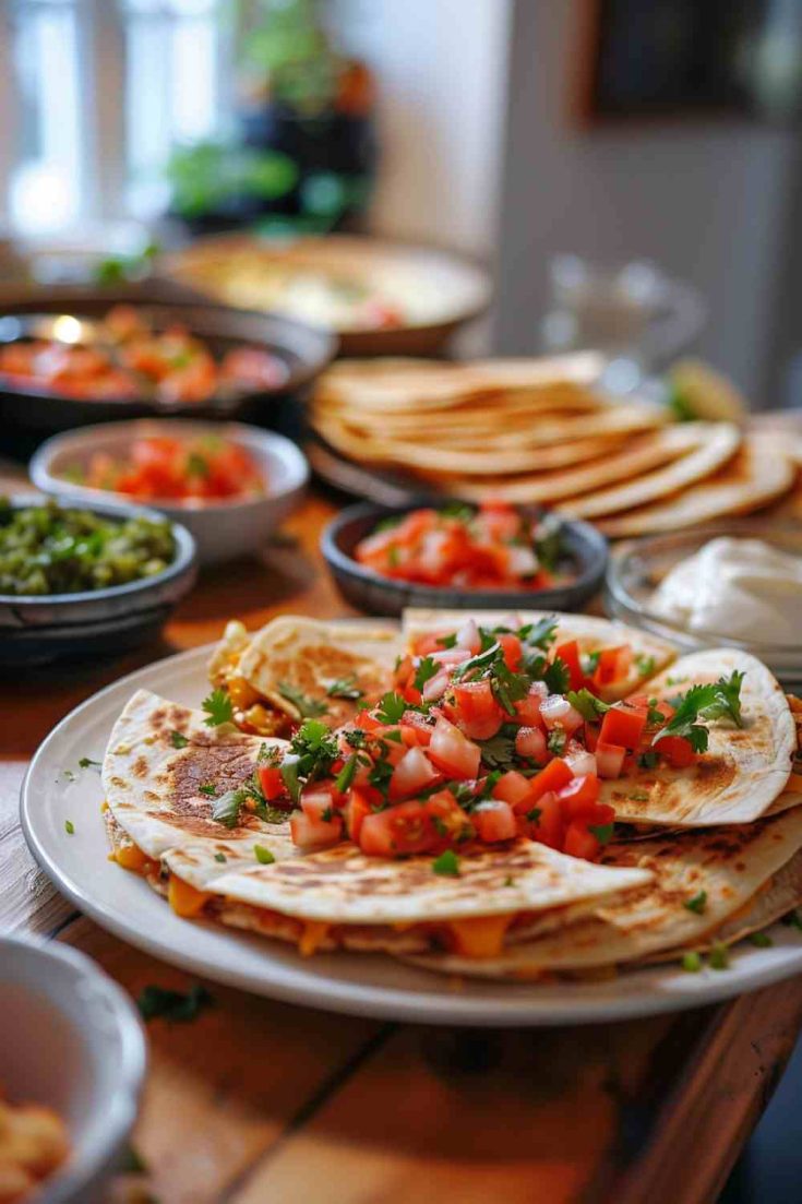 Simple Chicken Quesadillas