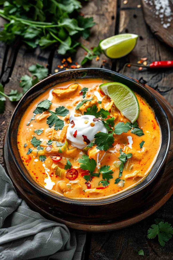 Skinny Chicken Enchilada Soup