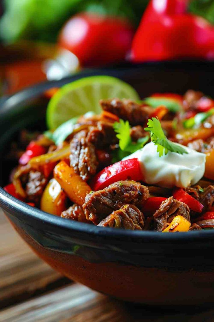 Slow Cooker Beef Fajitas