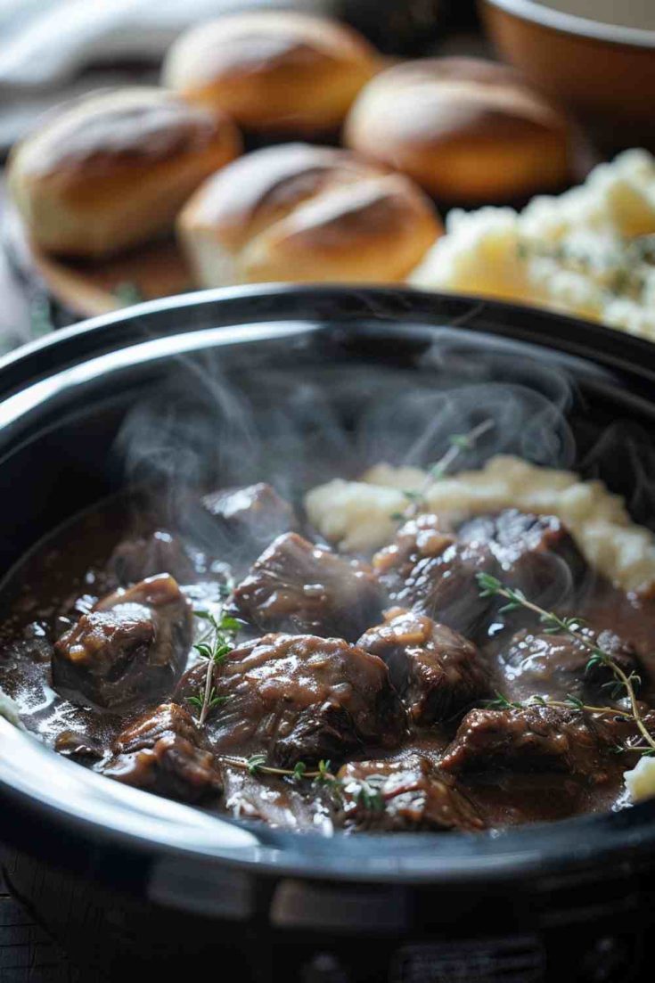 Slow Cooker Beef Tips with Gravy