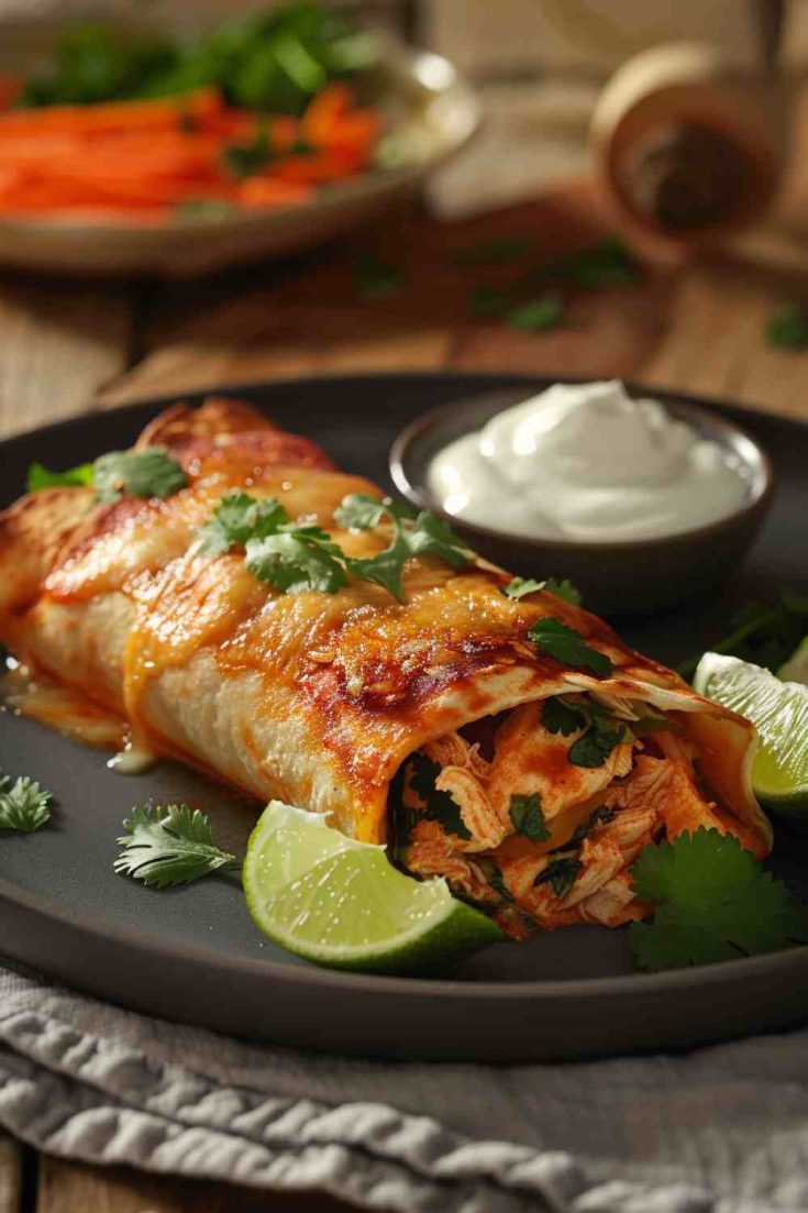 Slow Cooker Chicken Enchiladas