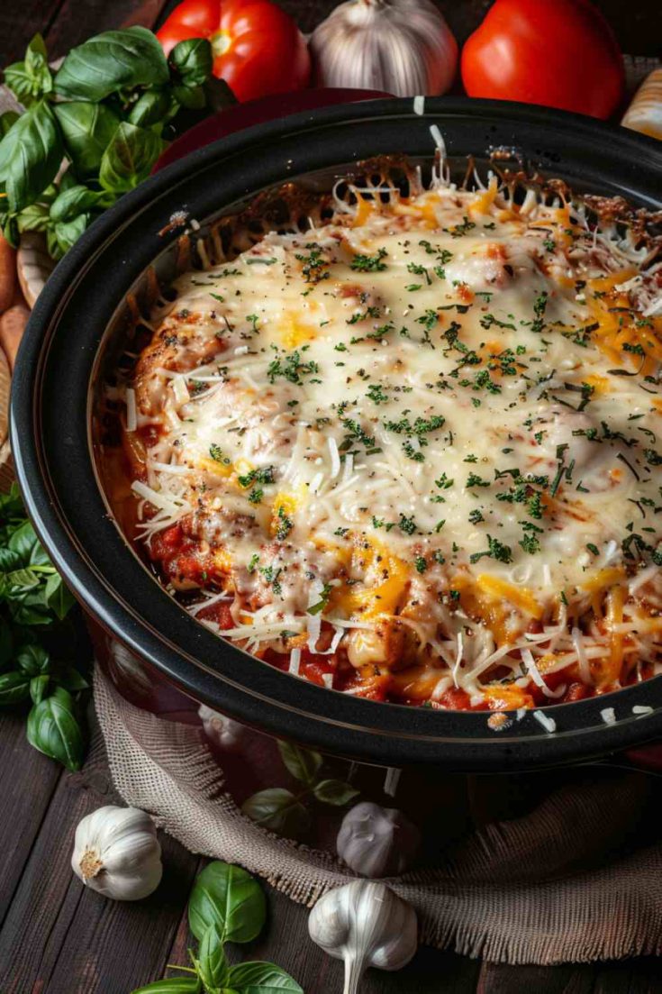 Slow Cooker Chicken Parmesan