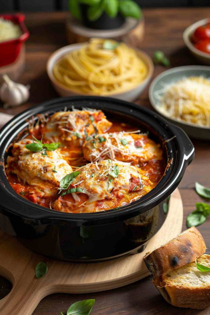 Slow Cooker Chicken Parmesan