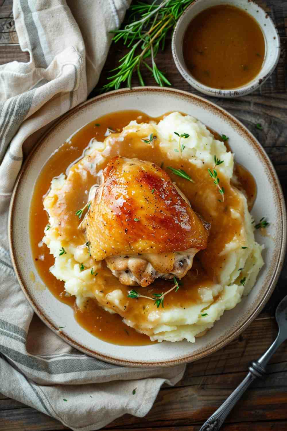 Easy Slow Cooker Chicken and Gravy