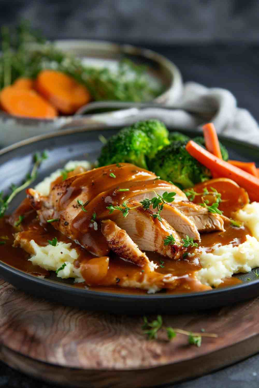 Easy Slow Cooker Chicken and Gravy