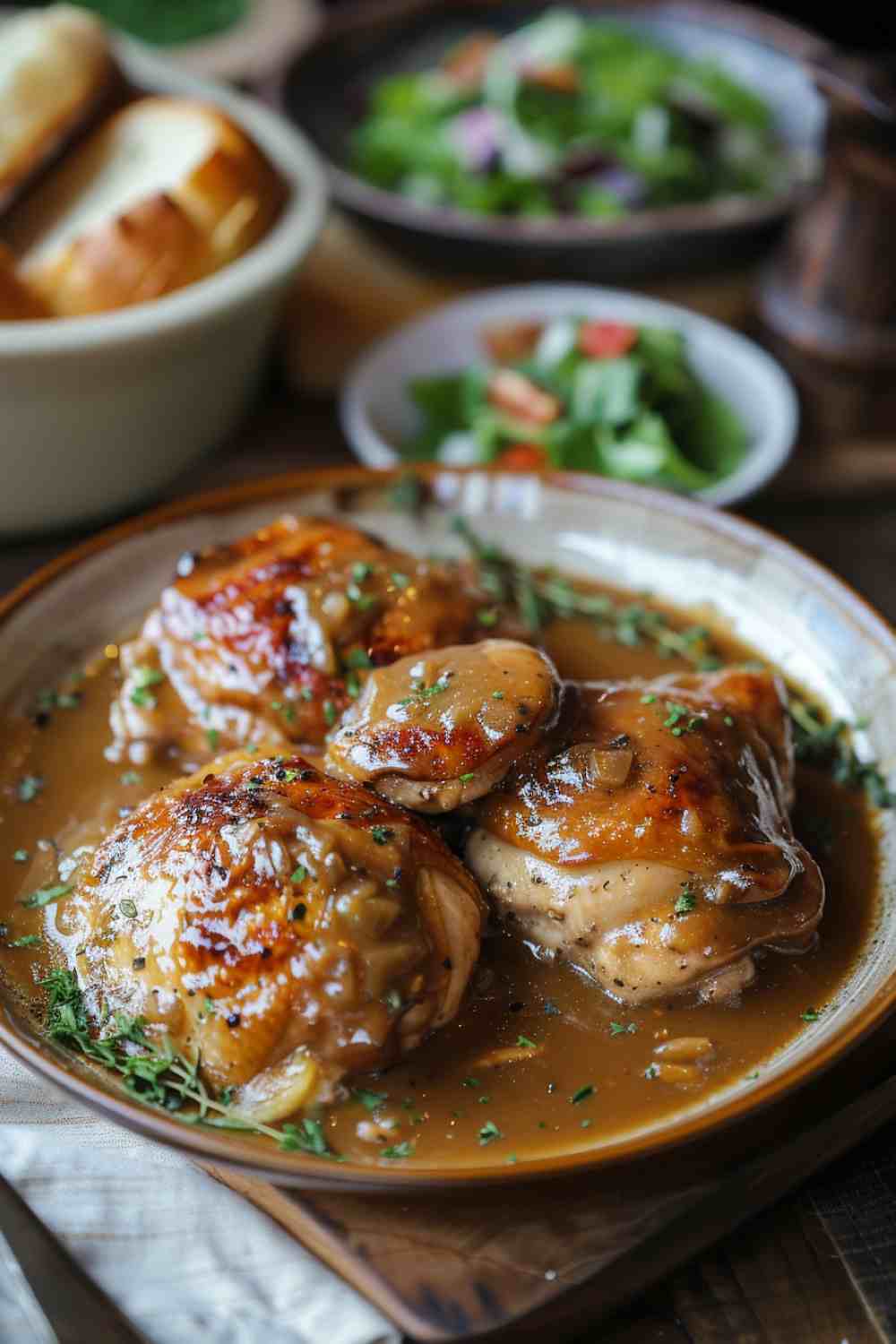 Easy Slow Cooker Chicken and Gravy