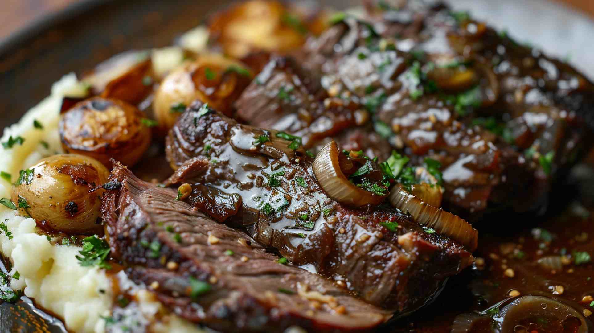 Slow Cooker Garlic Herb Beef Roast