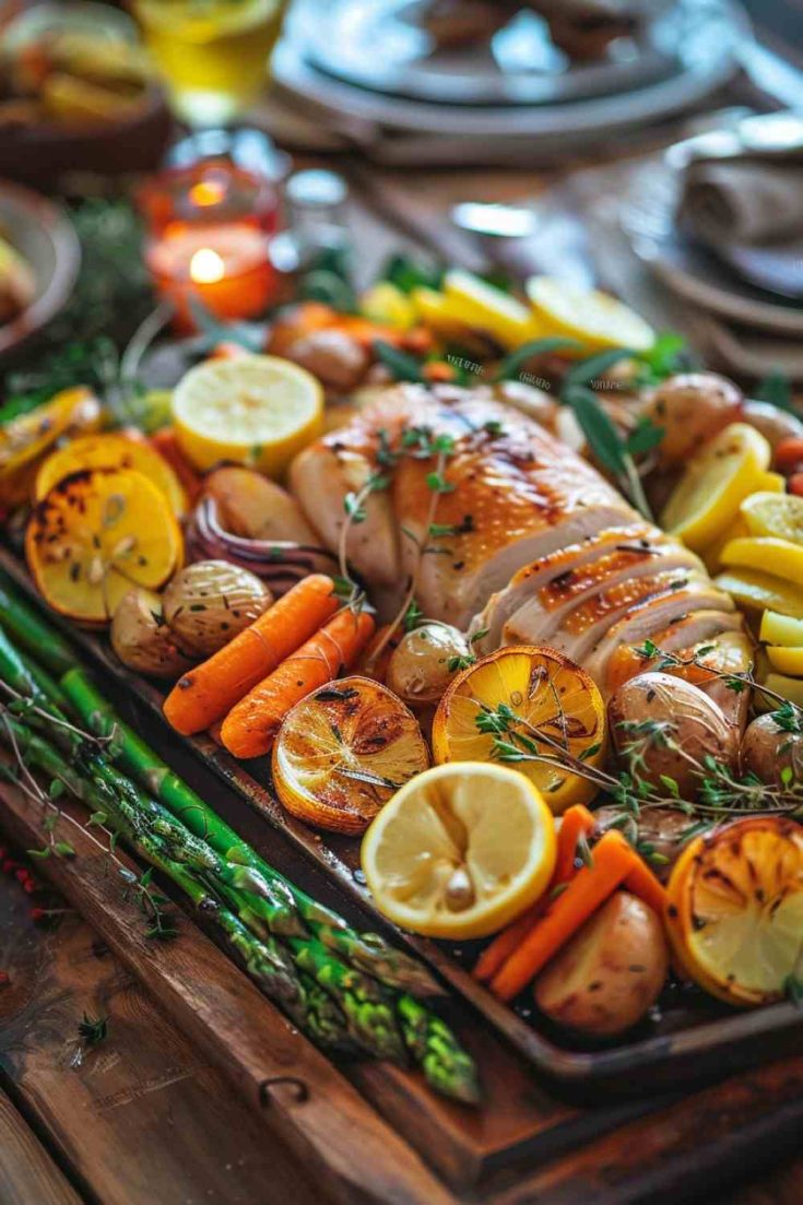 Slow Cooker Lemon Garlic Chicken