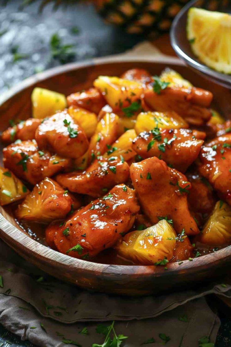 Slow Cooker Pineapple Chicken