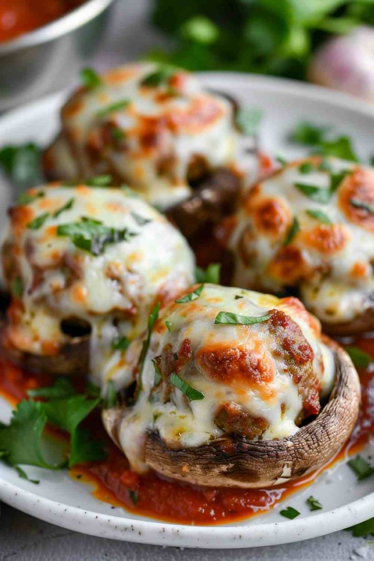 Stuffed Mushroom Meatballs