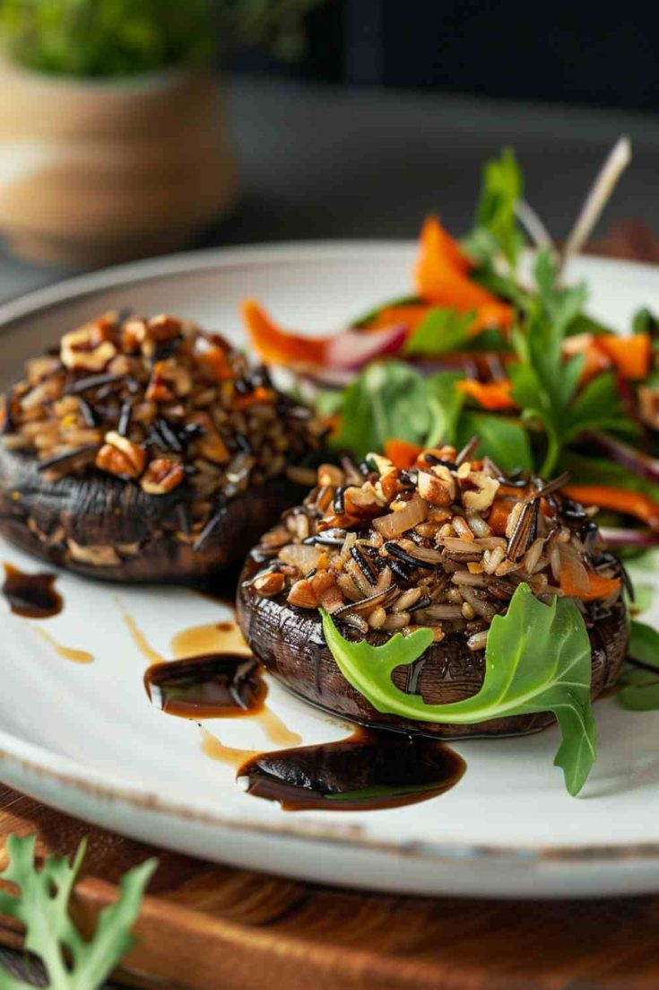 Stuffed Portobello Mushrooms (4)