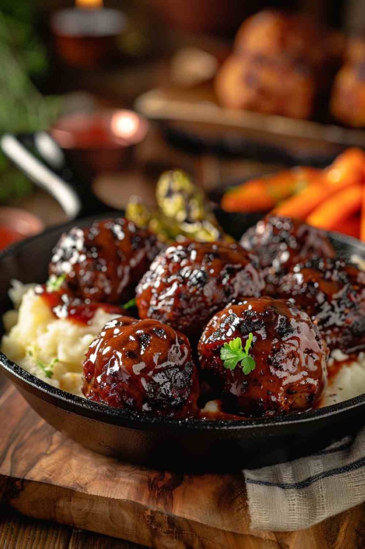 Sweet and Spicy BBQ Meatballs