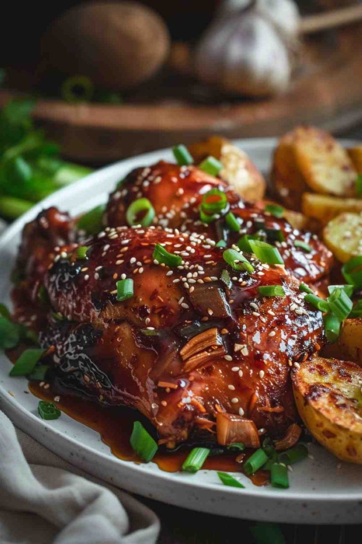 Sweet and Spicy Crockpot Chicken