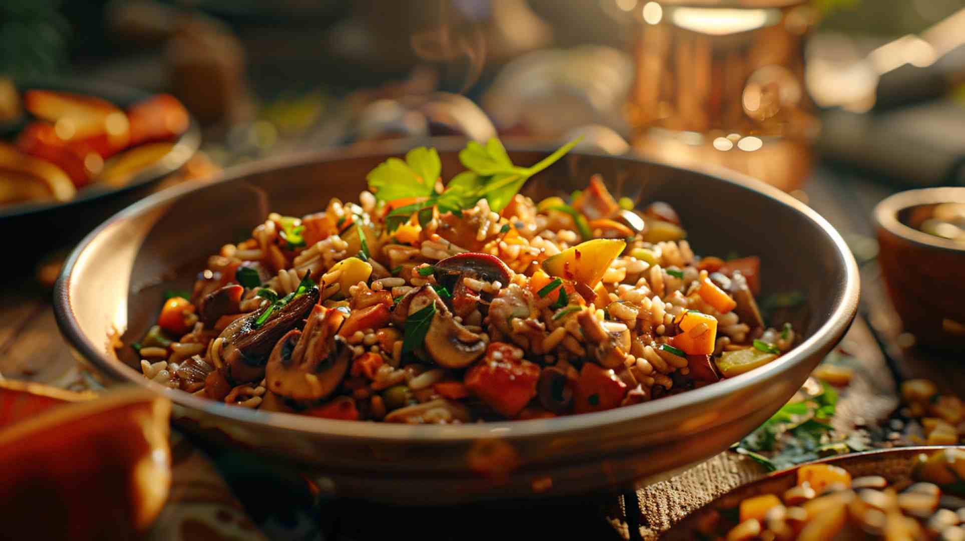 Wild Mushroom Pilaf