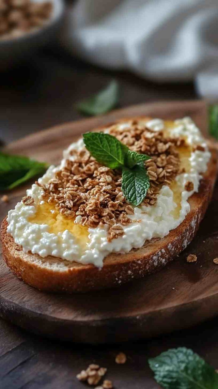 Cottage Cheese & Honey Toast