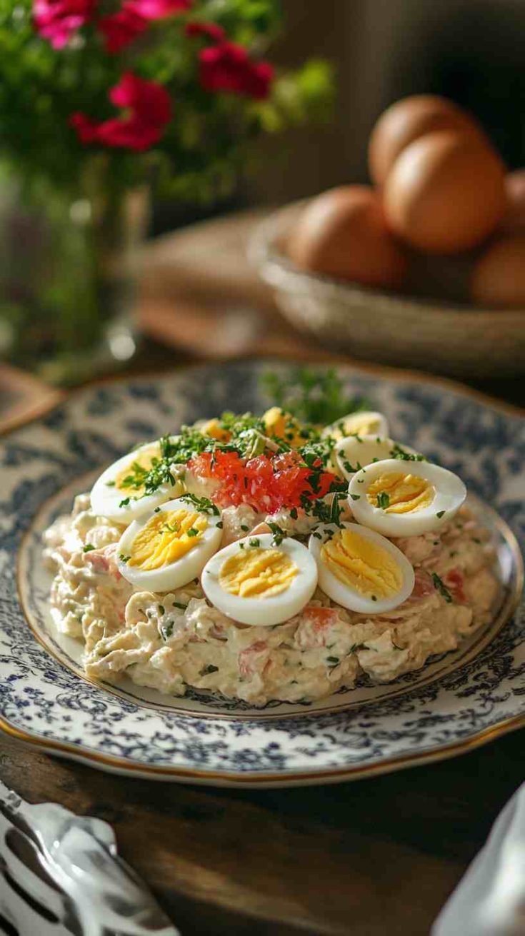 1905 Columbia House Tuna Salad with Hard-Boiled Eggs