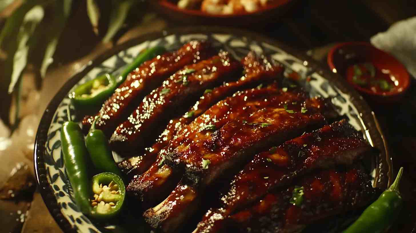 321 Ribs with a Sweet and Spicy Glazef