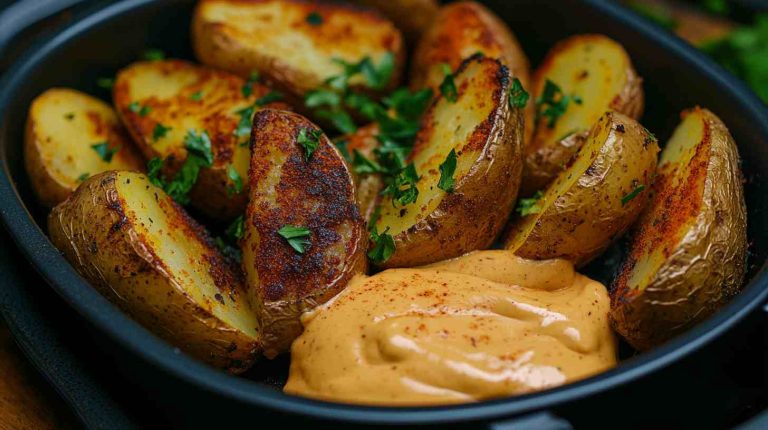 Air Fryer Vegan Baked Potatoes