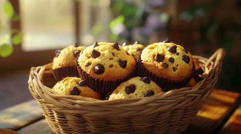Almond Flour Muffins with Dark Chocolate Chips