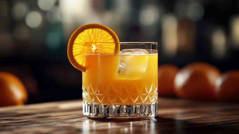 Amaretto Sour with a Twist of Orange