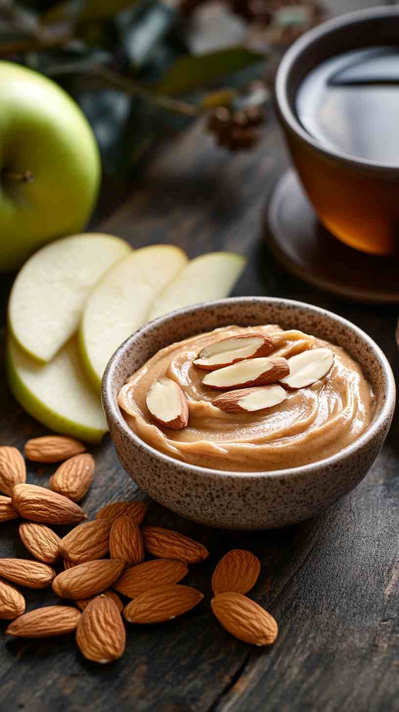 Apple Slices with Almond Butter and Granola Apple Slices with Almond Butter and Granola