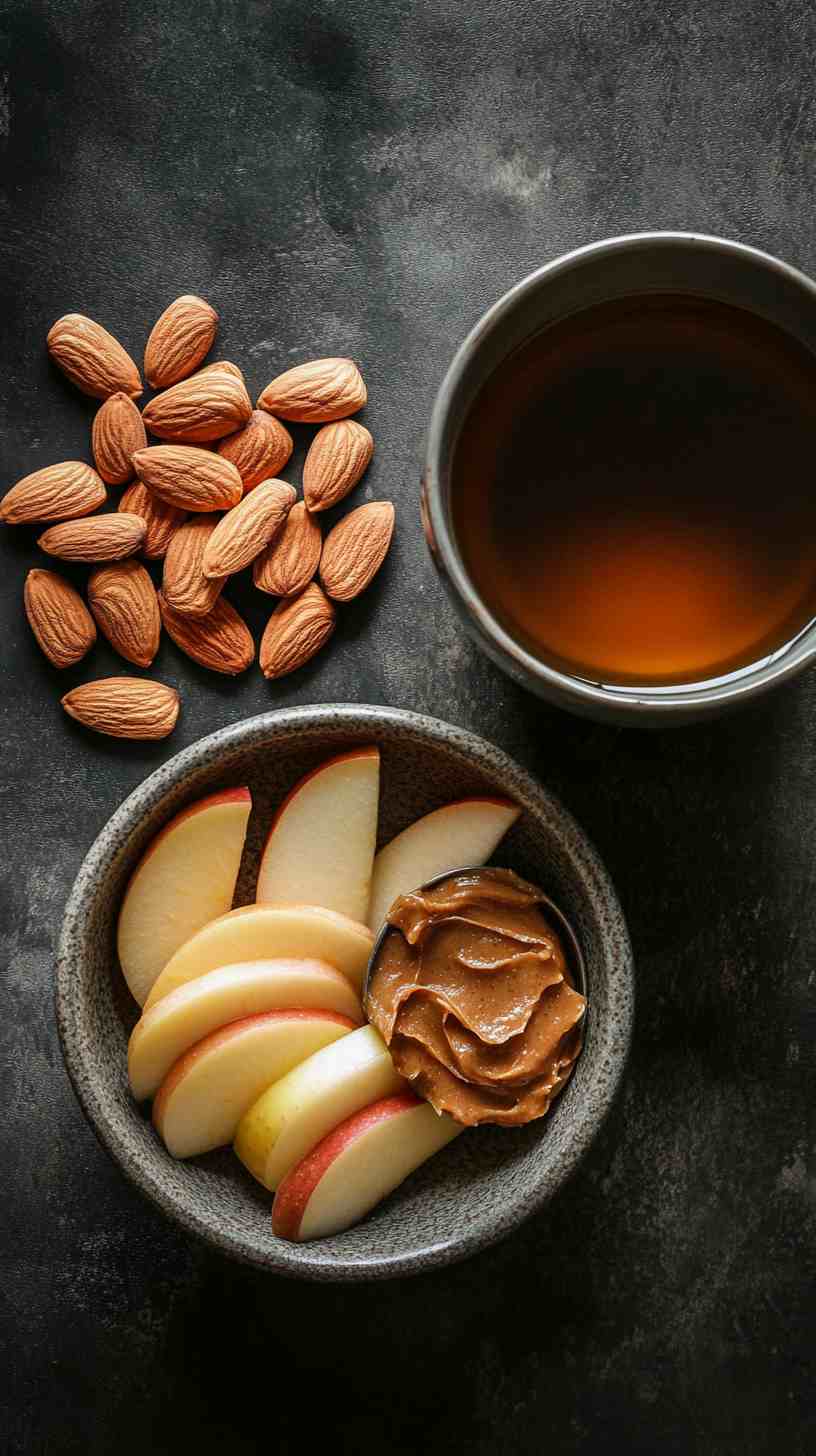Apple Slices with Almond Butter and Granola Apple Slices with Almond Butter and Granola