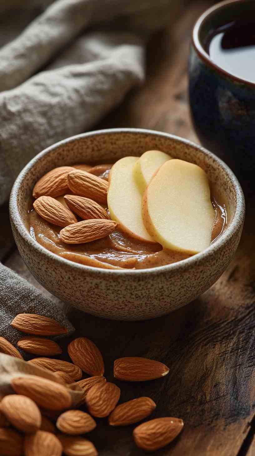 Apple Slices with Almond Butter and Granola Apple Slices with Almond Butter and Granola