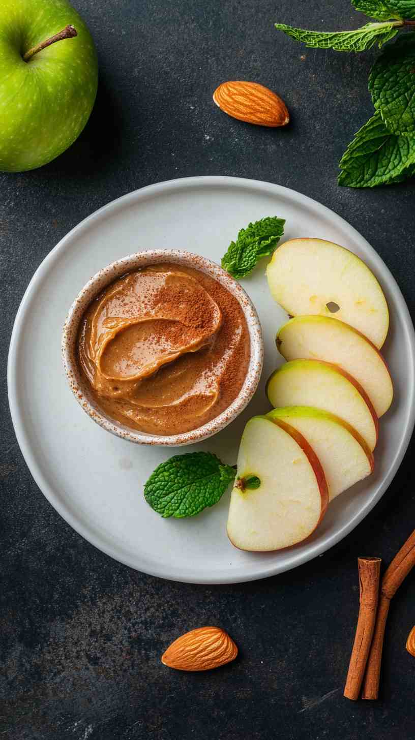 Apple Slices with Almond Butter and Granola Apple Slices with Almond Butter and Granola