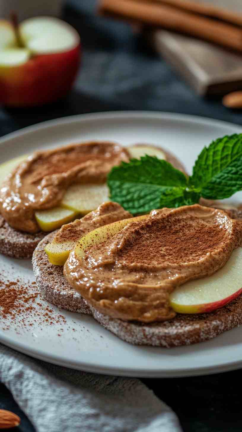 Apple Slices with Almond Butter and Granola Apple Slices with Almond Butter and Granola