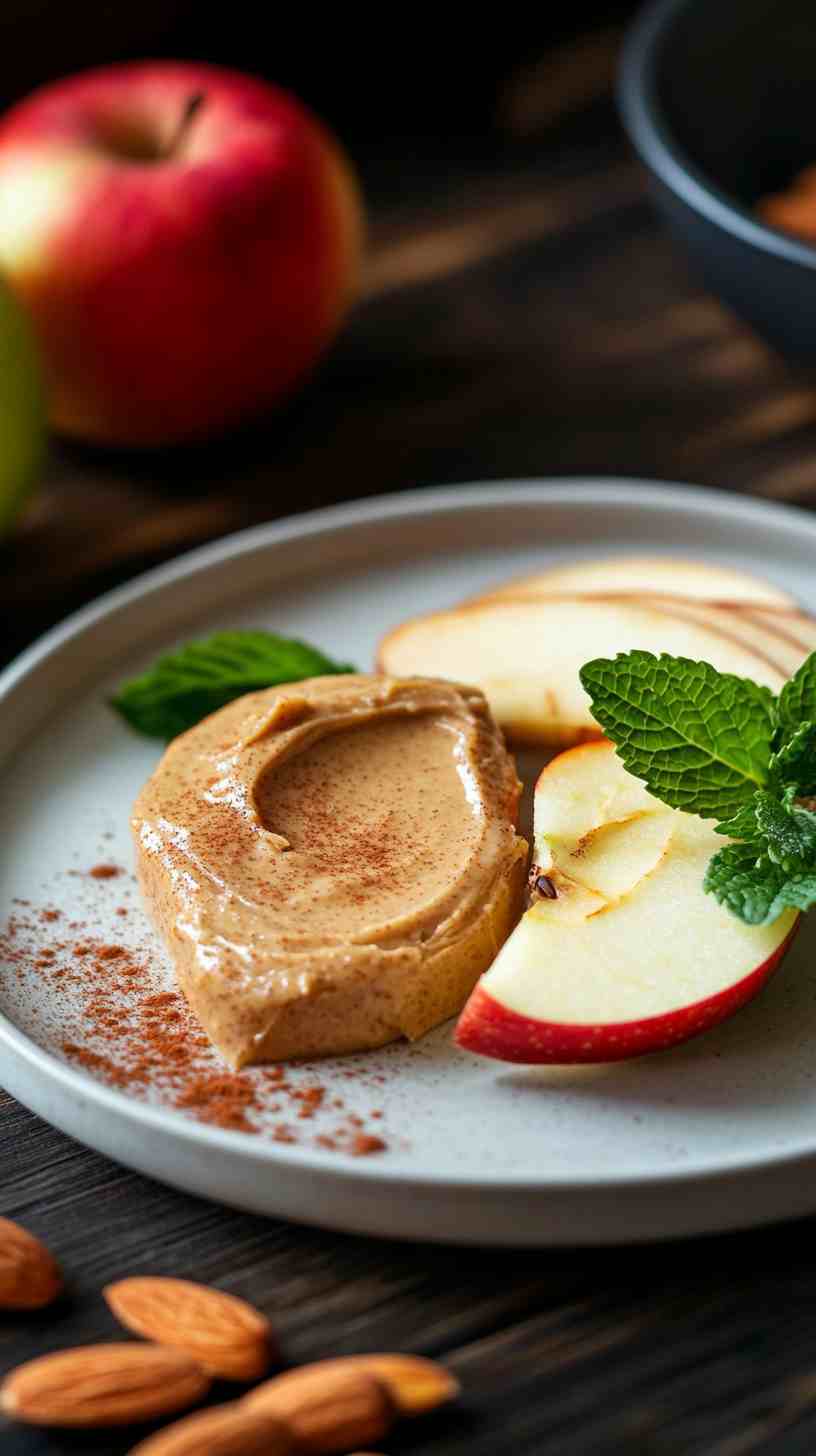 Apple Slices with Almond Butter and Granola Apple Slices with Almond Butter and Granola