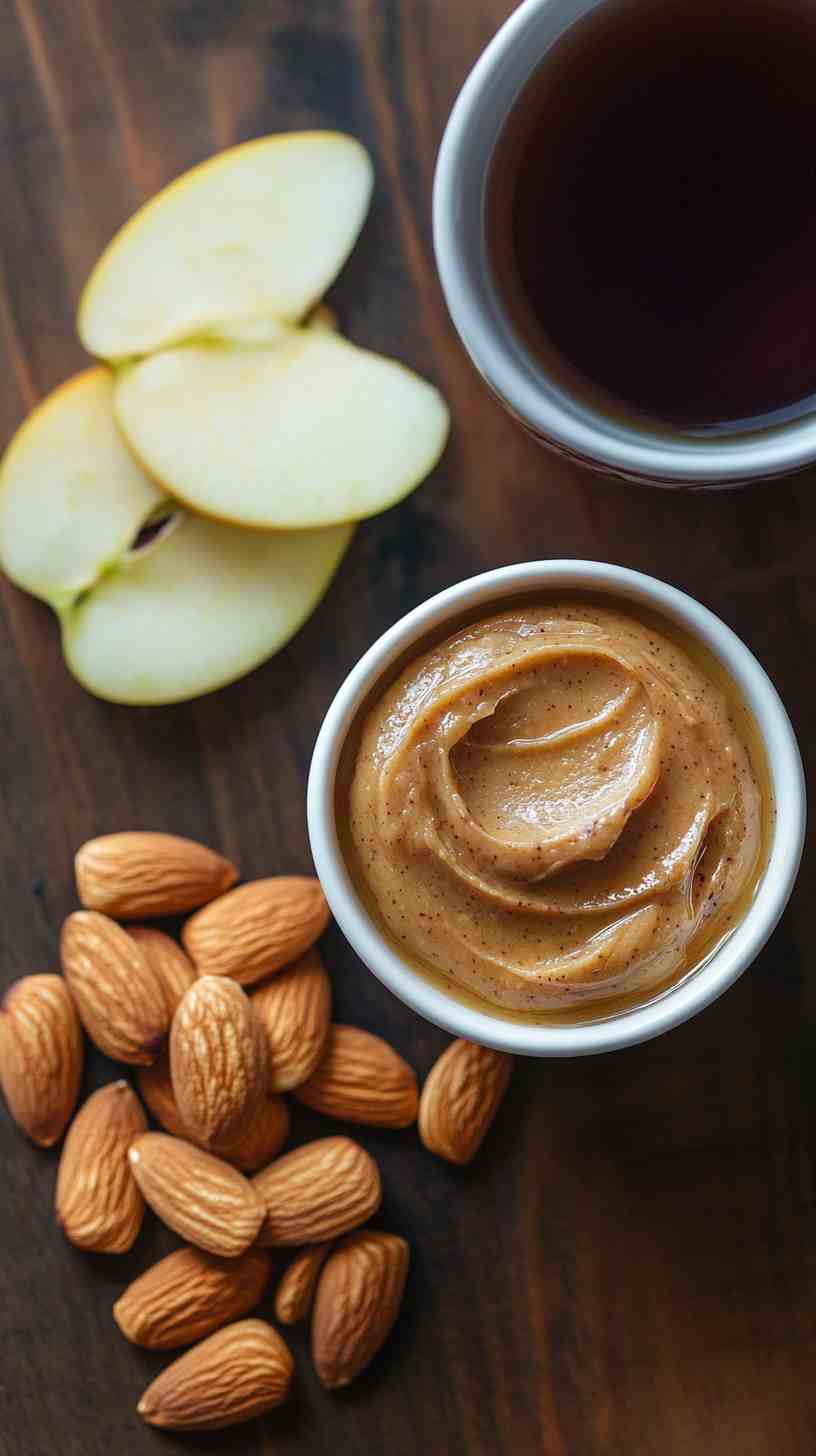 Apple Slices with Almond Butter and Granola Apple Slices with Almond Butter and Granola