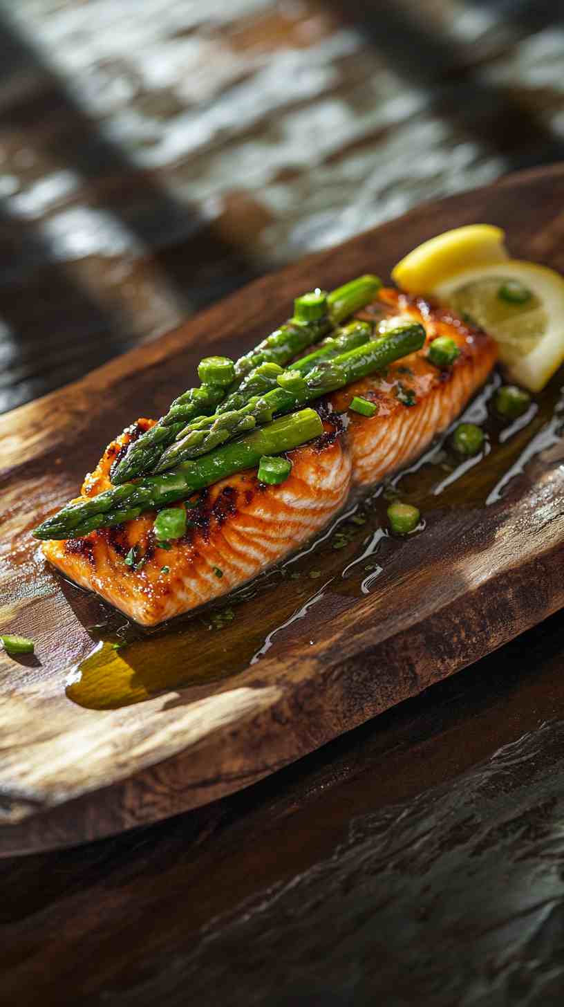 Asparagus and Garlic Butter Salmon Asparagus and Garlic Butter Salmon