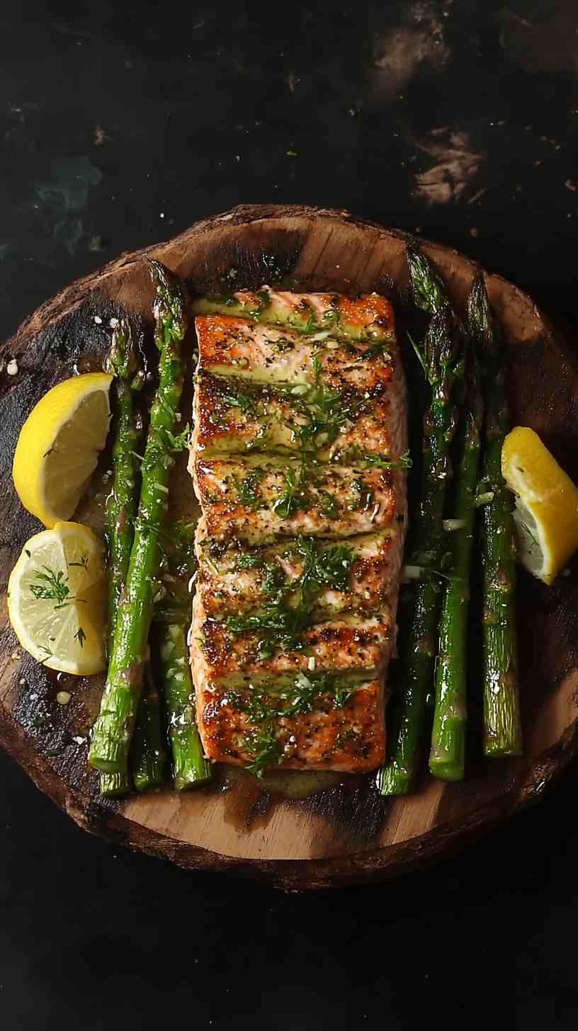 Asparagus and Garlic Butter Salmon Asparagus and Garlic Butter Salmon