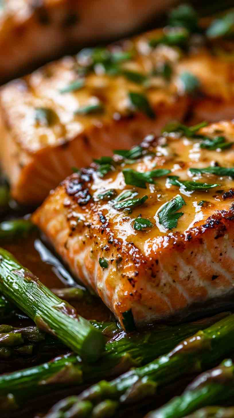 Asparagus and Garlic Butter Salmon Asparagus and Garlic Butter Salmon